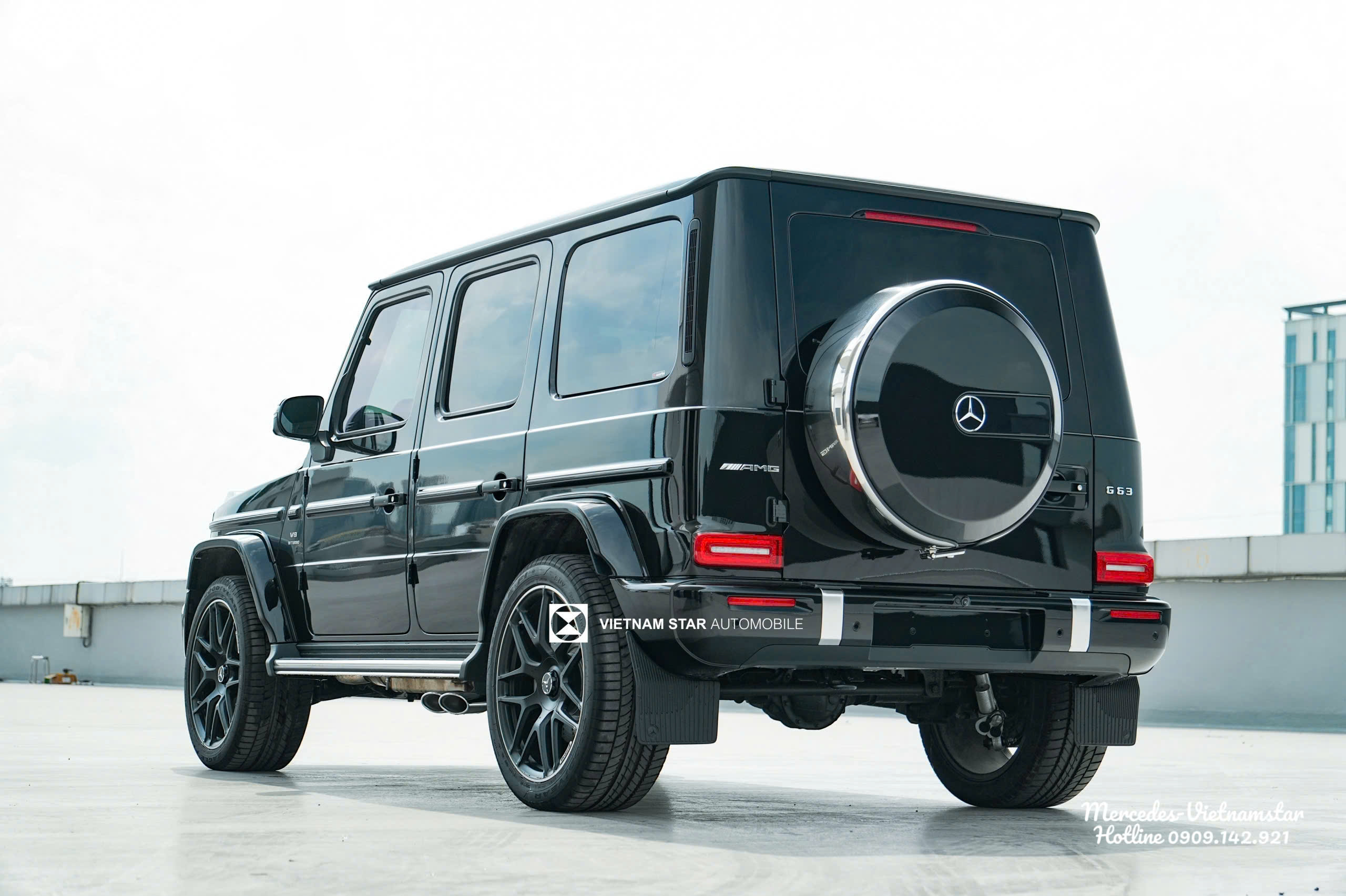 Kiểu dáng hình hộp vuông vức nam tính đặc trưng của dòng xe AMG G63.