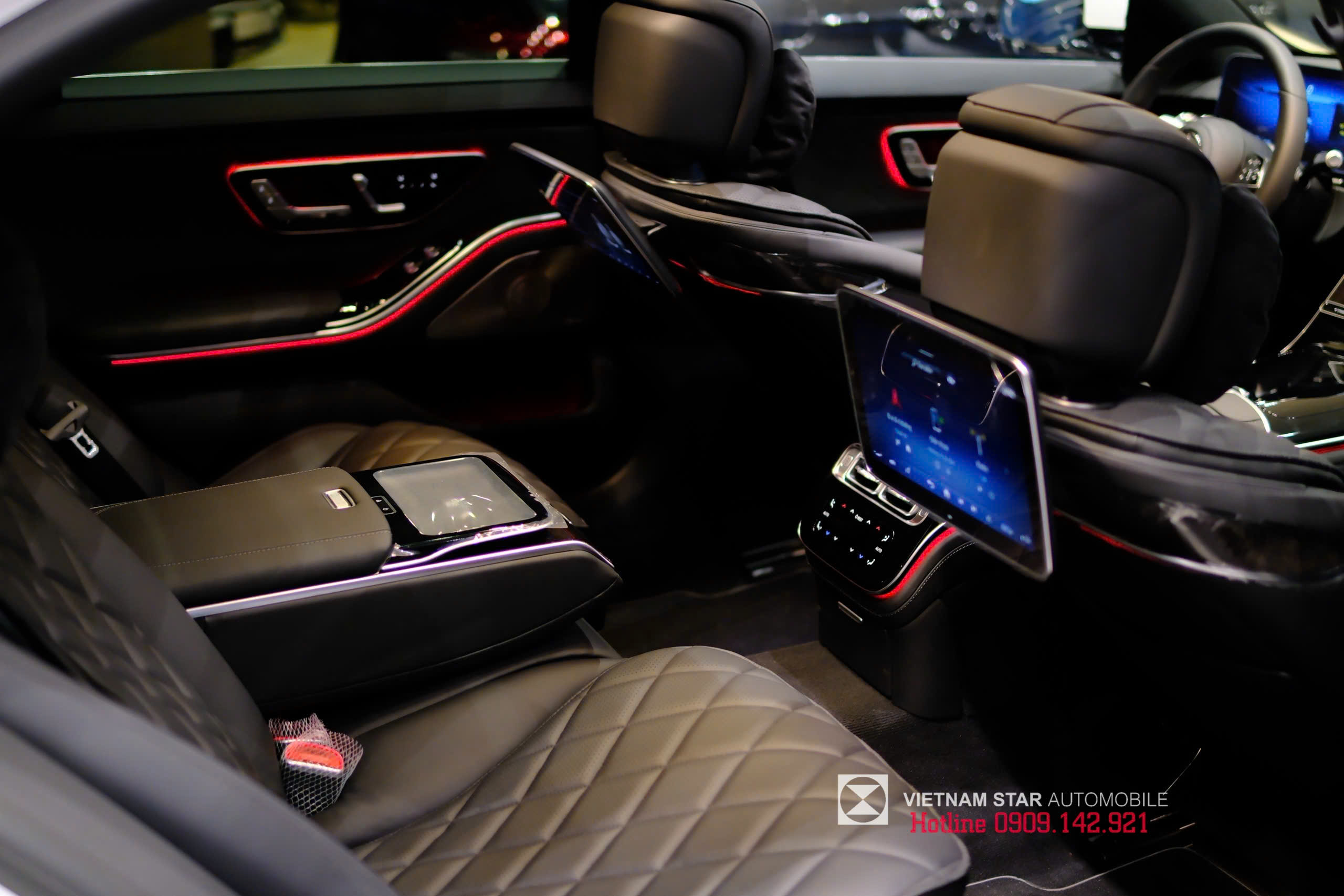 hàng ghế sau s450 luxury thiết kế ghế thương gia với bệ đỡ chân