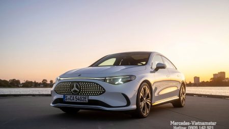 Cận cảnh thiết kế khí động học của mẫu xe Mercedes CLA điện thế hệ mới nhất.