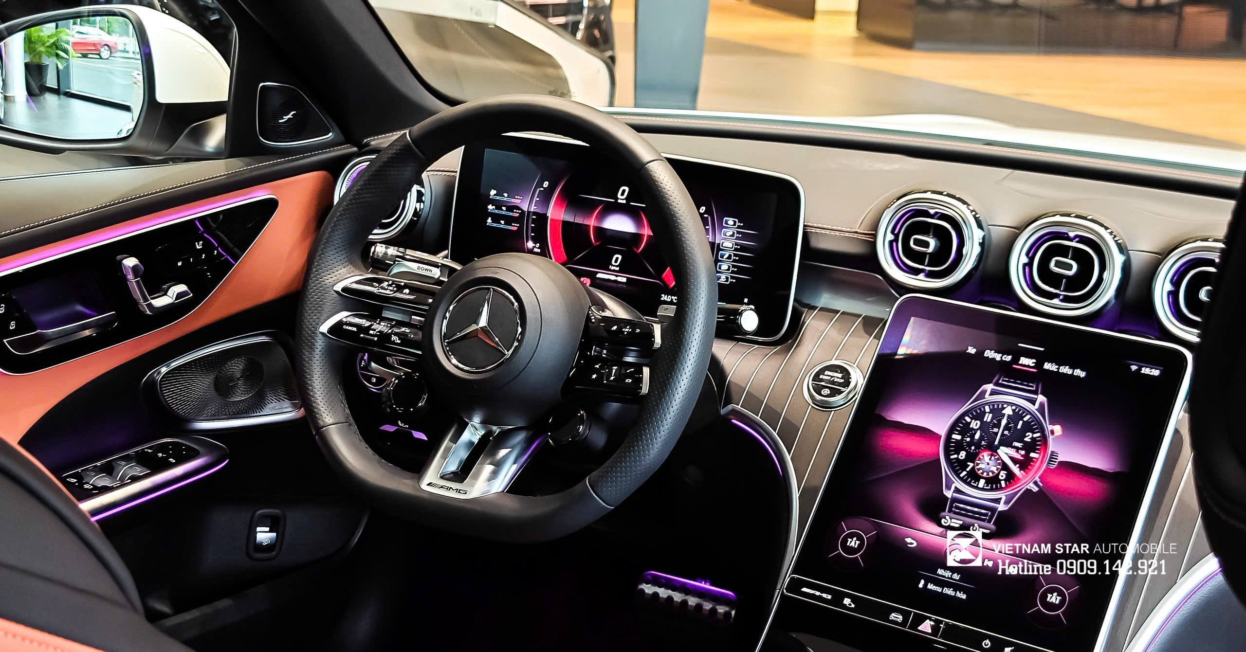 màn hình trung tâm mbux 11 9 inch cảm ứng tích hợp telemetry amg track pace