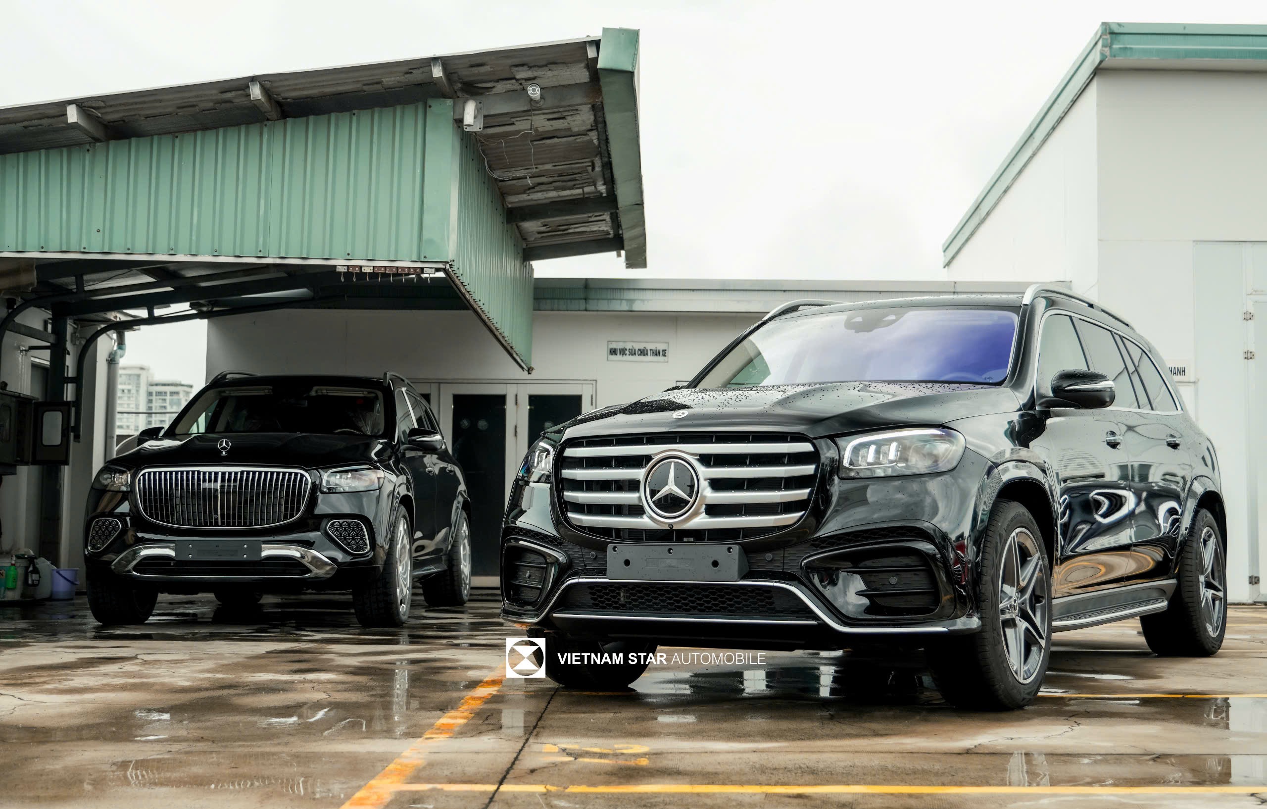 mâm xe hợp kim đa chấu 21 inch của mercedes gls 450 4matic 2025