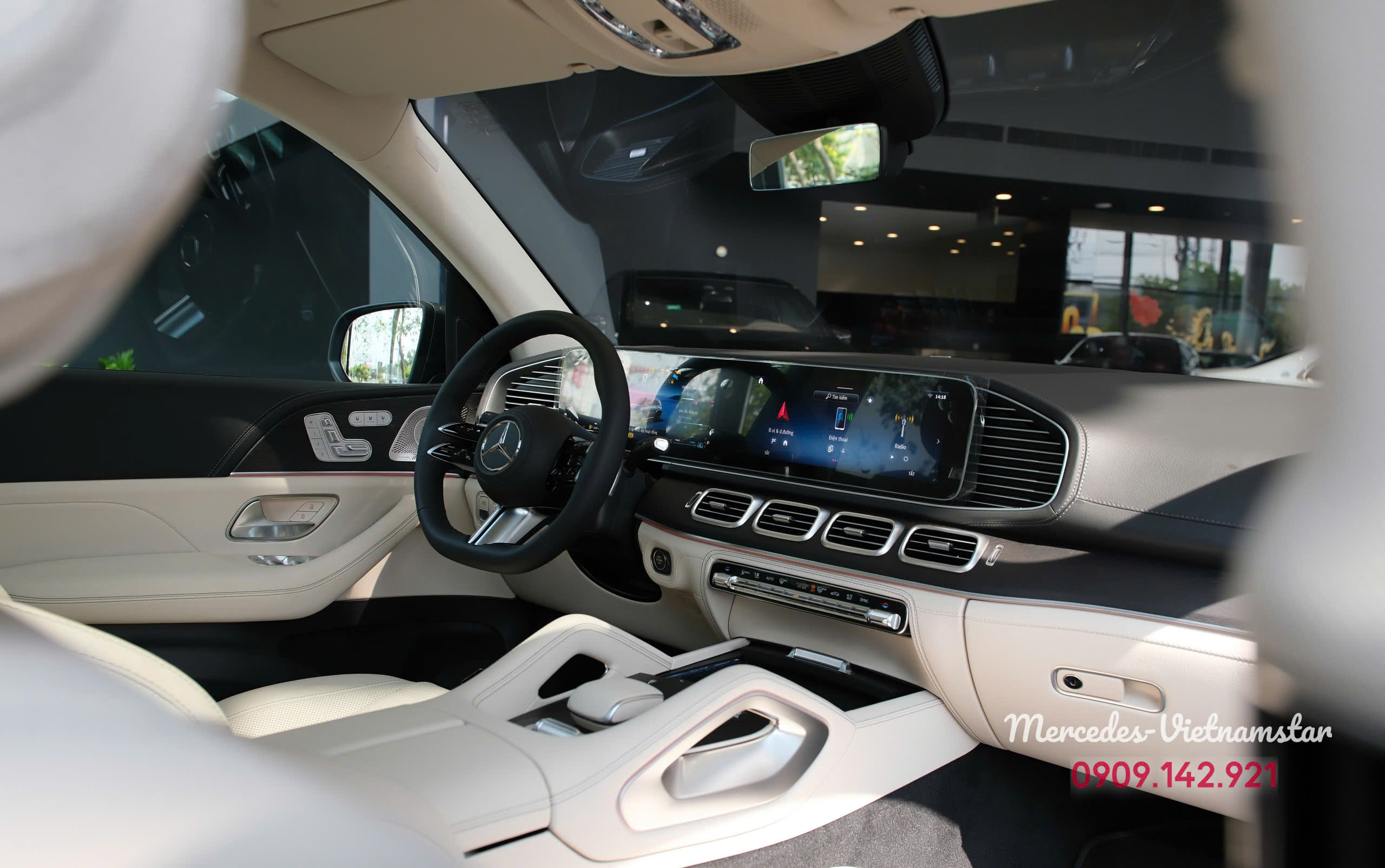 Nội thất GLS450 nội thất Be sang trọng trên Mercedes GLS450 Facelift 2025