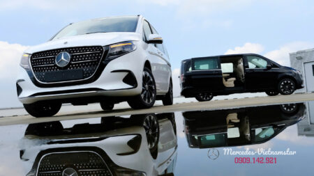 Tổng quan ngoại thất xe Mercedes V 300 Avantgarde phiên bản mới nhất 2025 sang trọng.