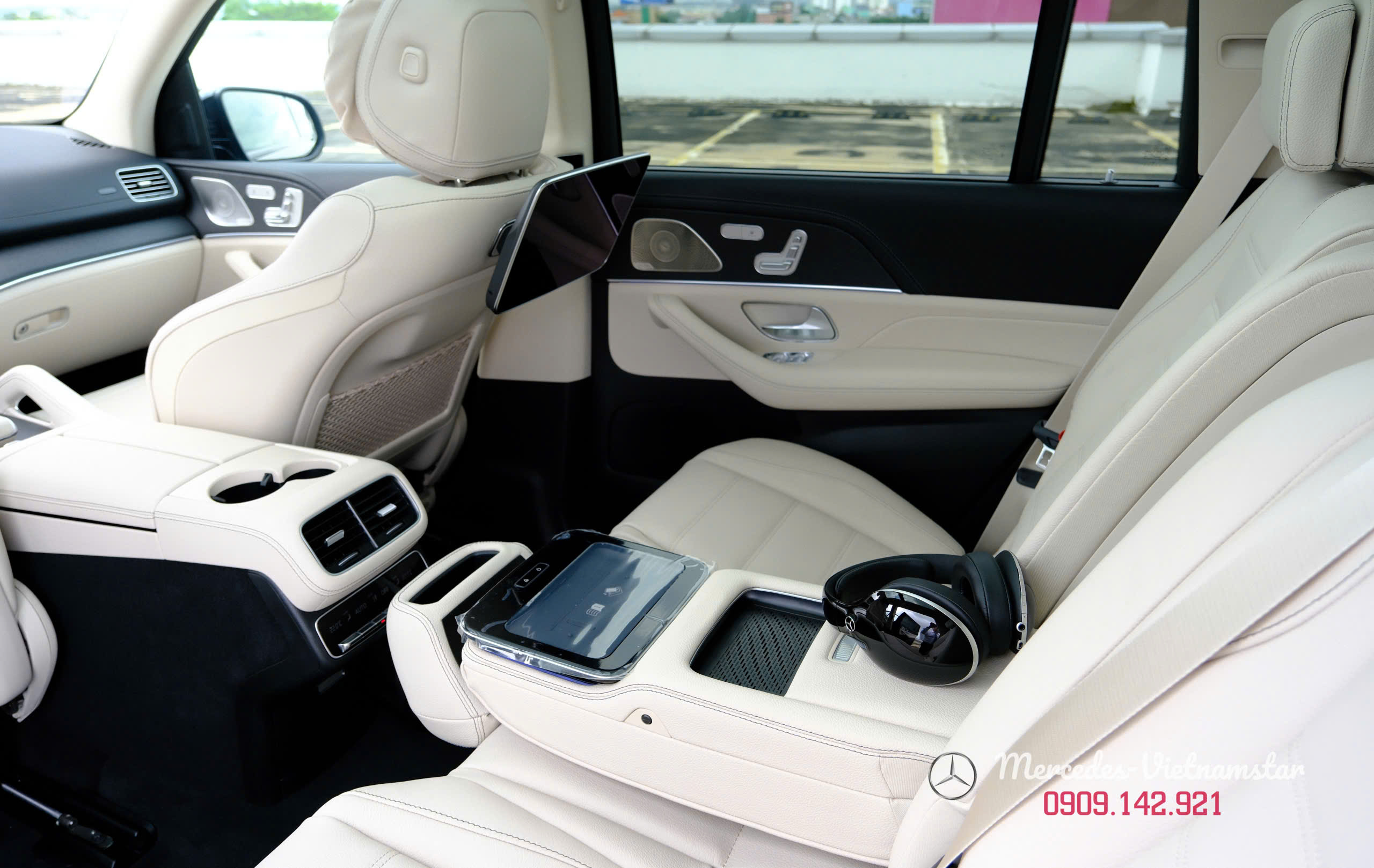 Ghế da Macchiato Beige cao cấp trên Mercedes GLS450 Edition 30