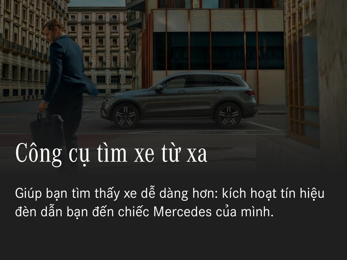 Tìm xe trên app Mercedes Me