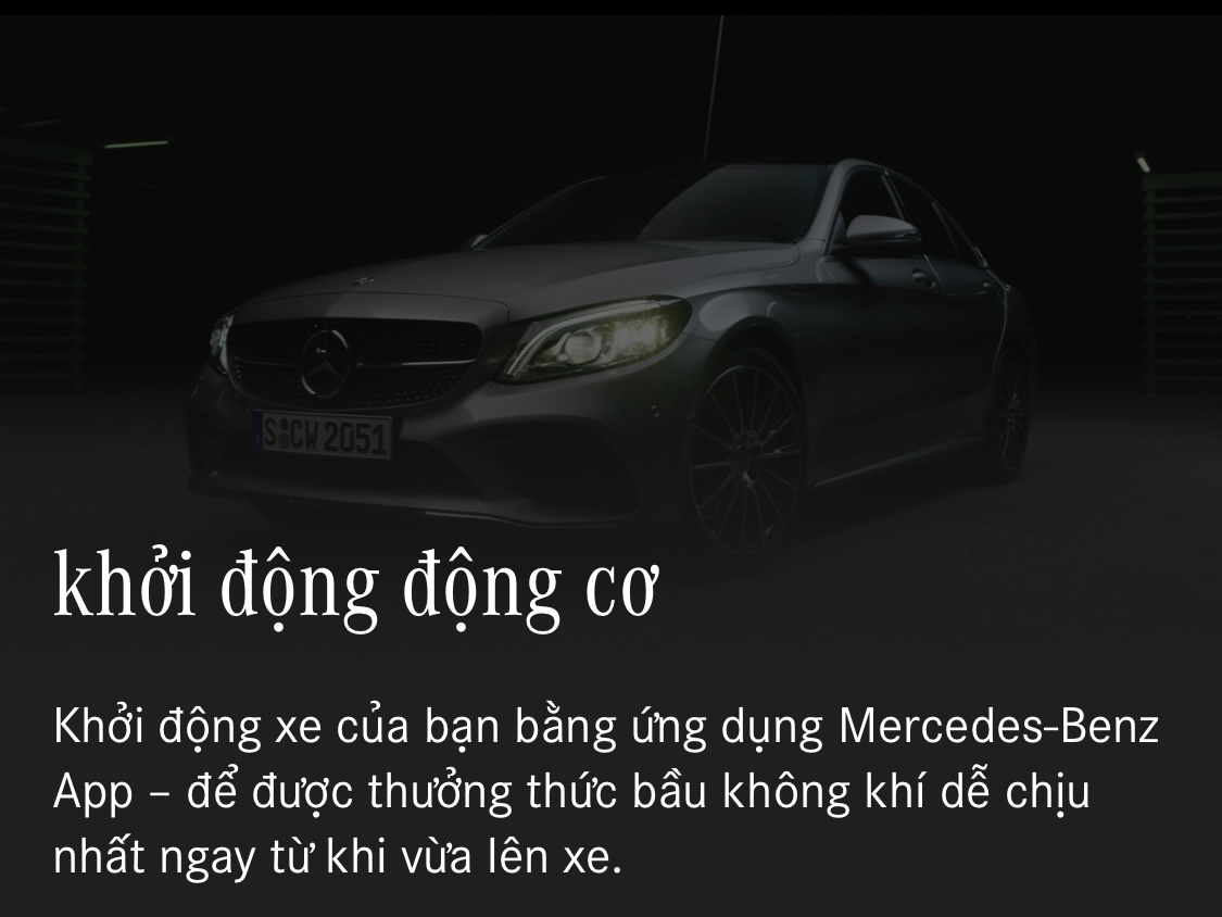 Khởi động động cơ từ xa trên Mercedes-Me