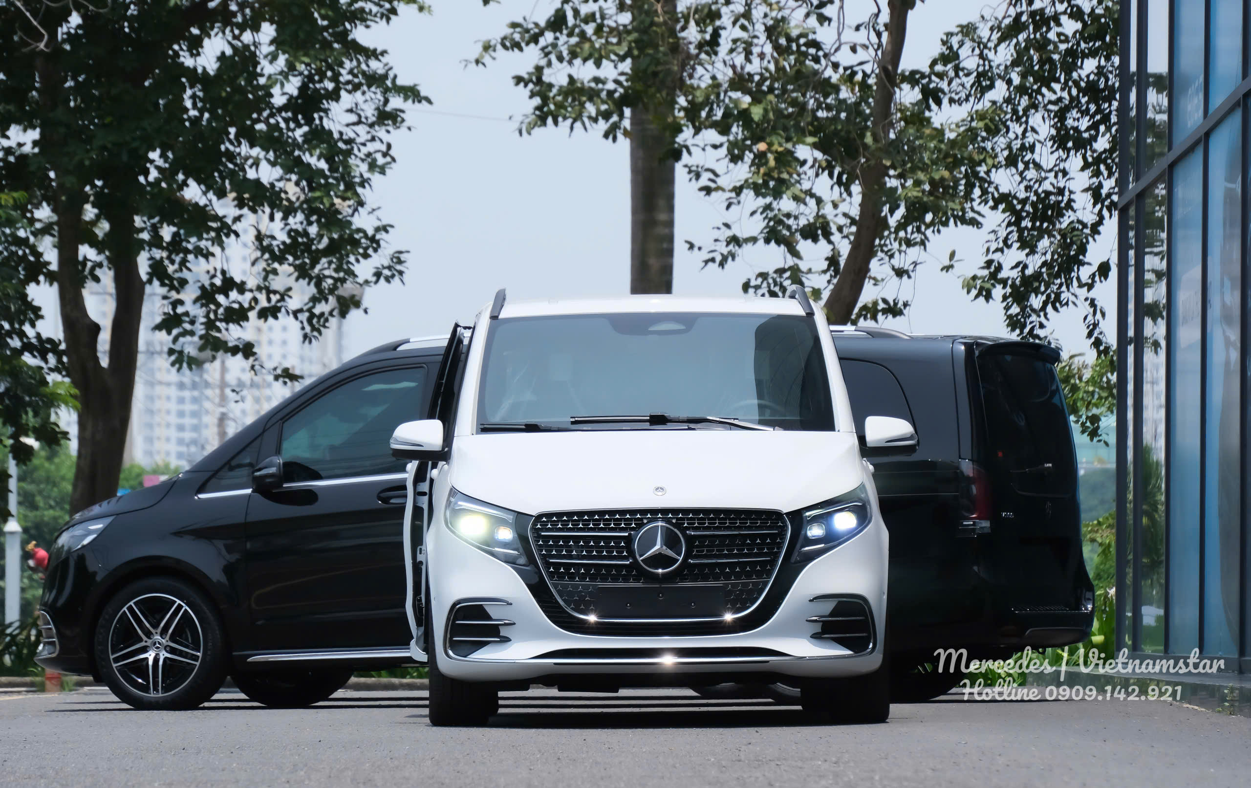 Đầu xe V300 AMG thiết kế bắt mắt