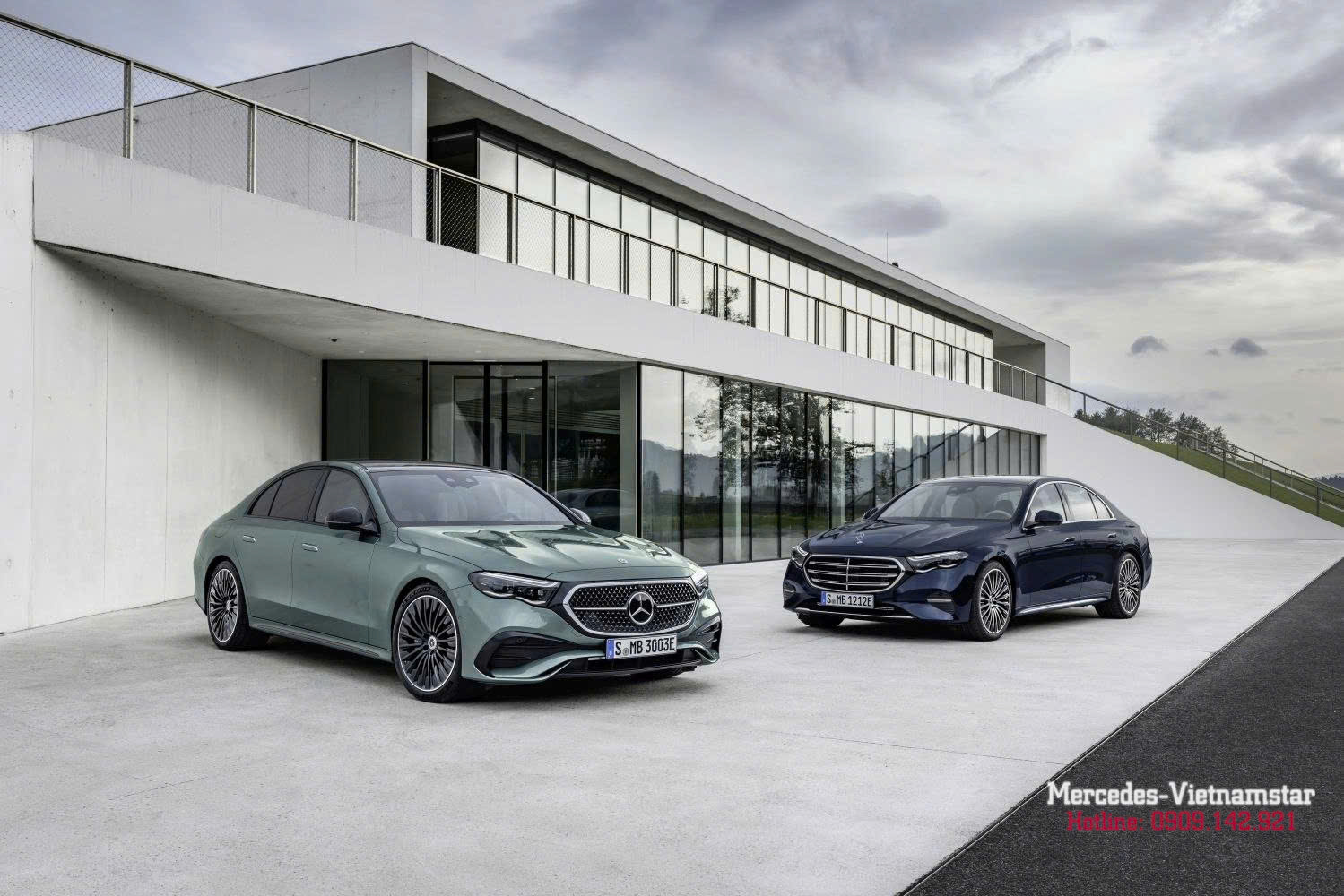 Cản trước thiết kế thể thao giúp tối ưu khí động học cho Mercedes E350e