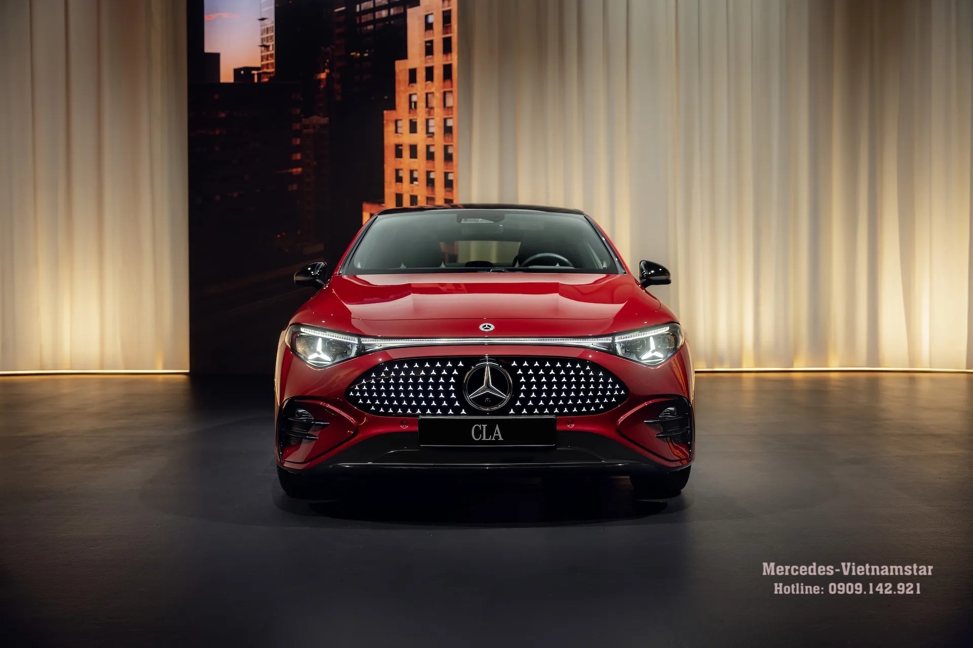 Mercedes CLA200 với ngoại thất hiện đại.