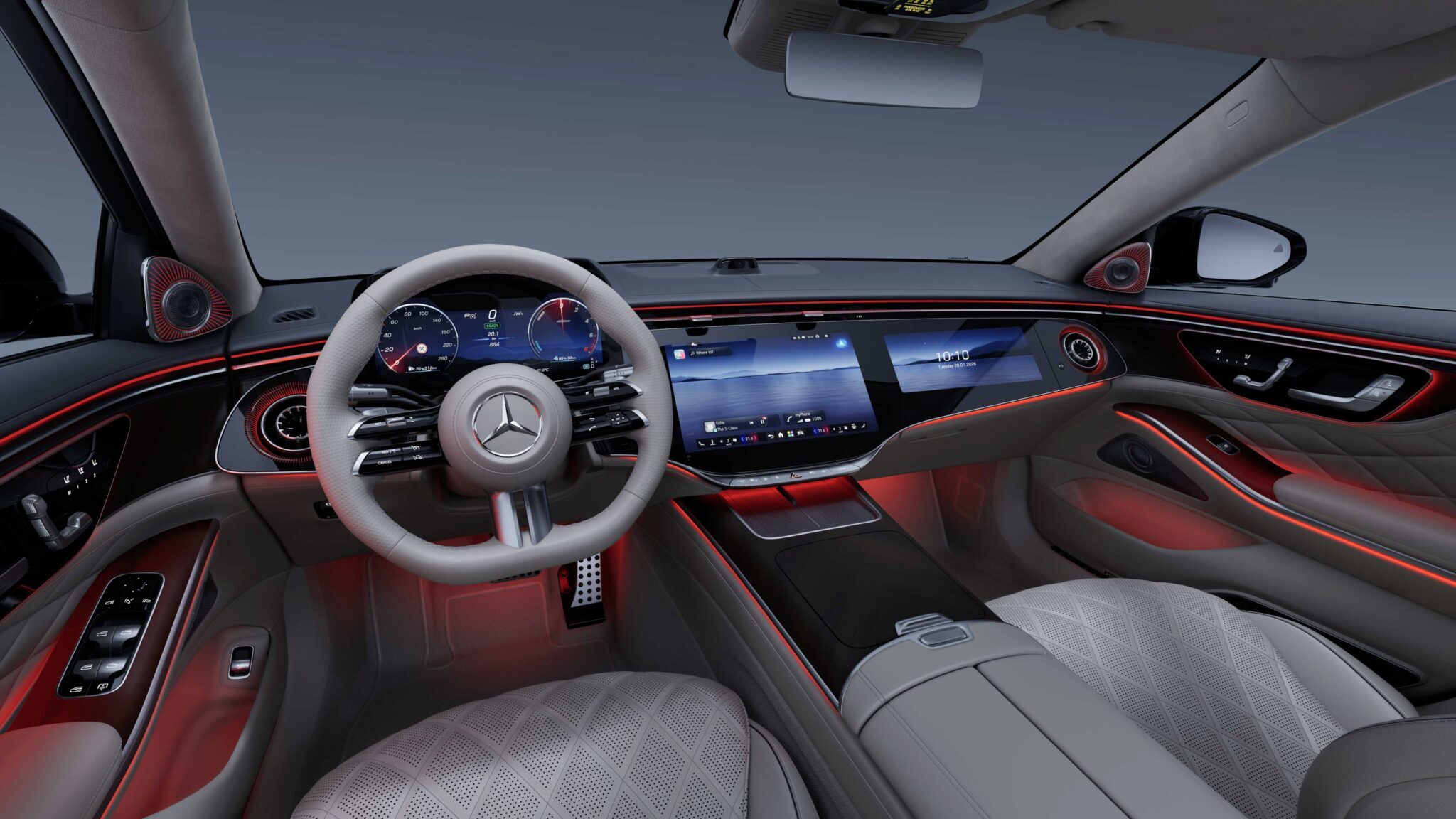 Khoang nội thất sặc mùi công nghệ trên Mercedes S Class mới