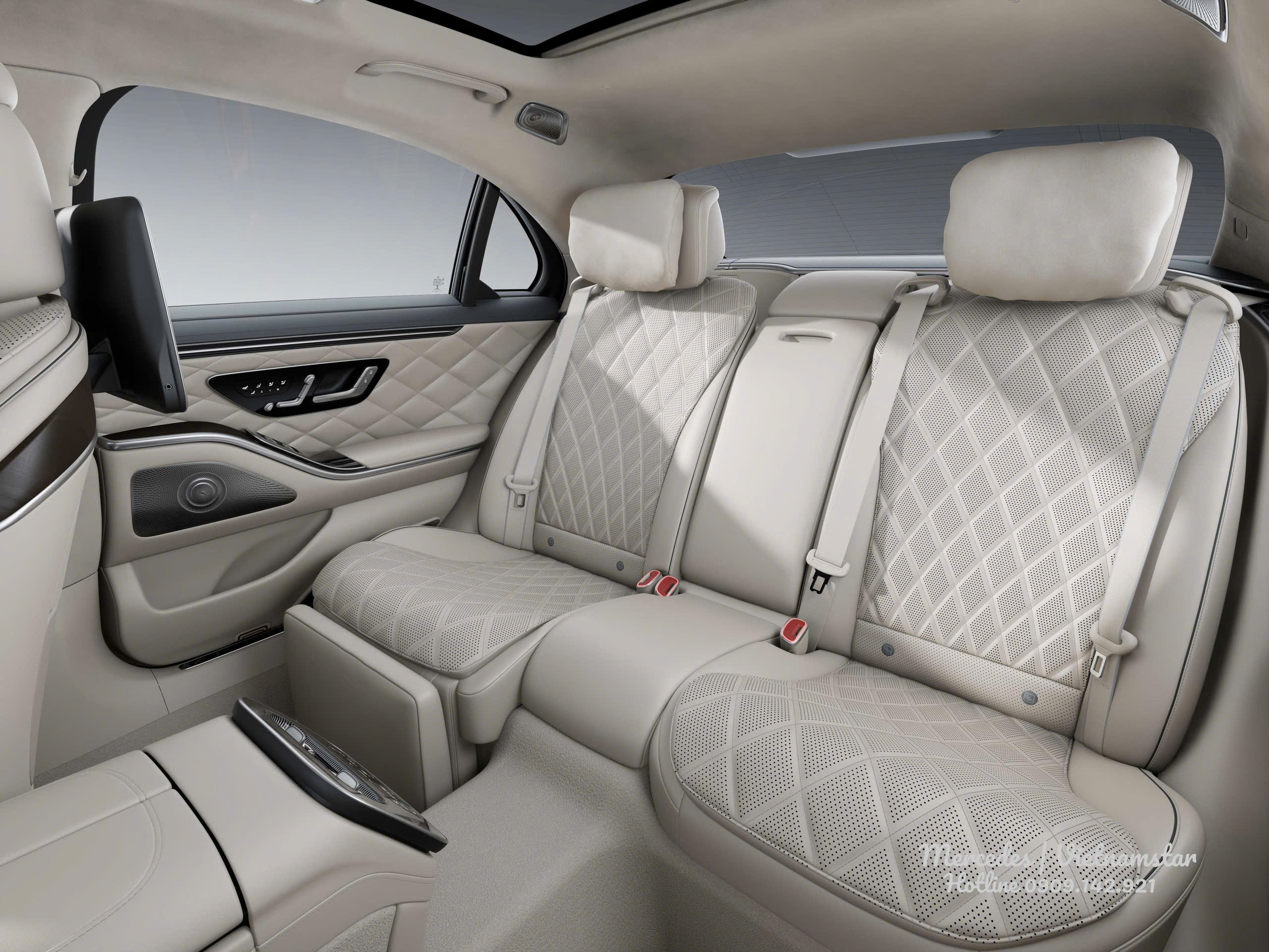Nội thât khoanghành khách Mercedes S580e