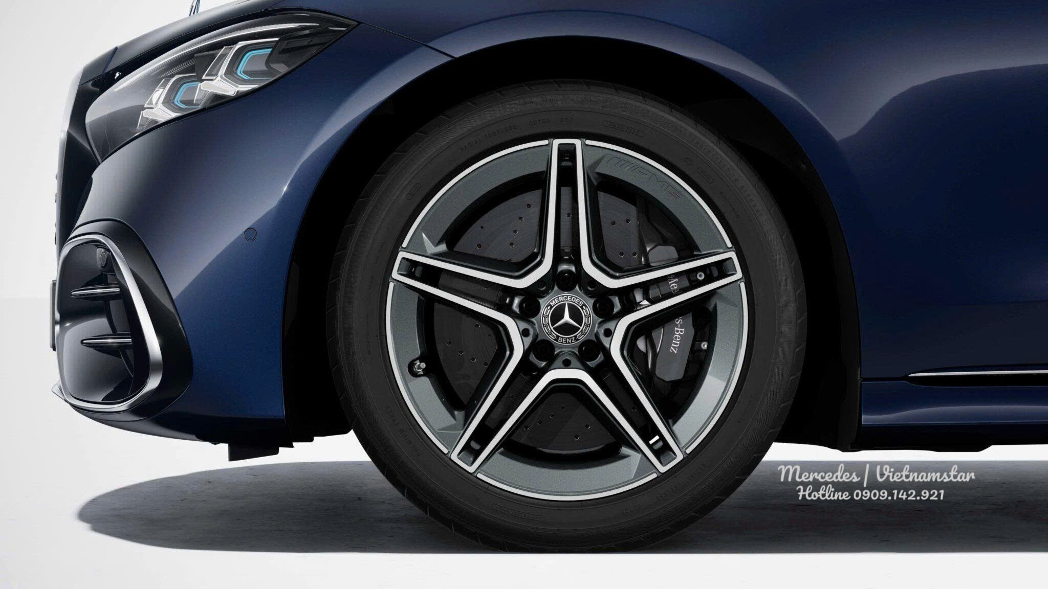 Thiết kế mâm xe AMG line trên Mercedes S450 AMG