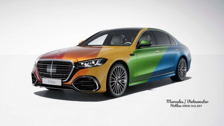 Ngoại thất trên S450 AMG được cá nhân hóa màu sơn