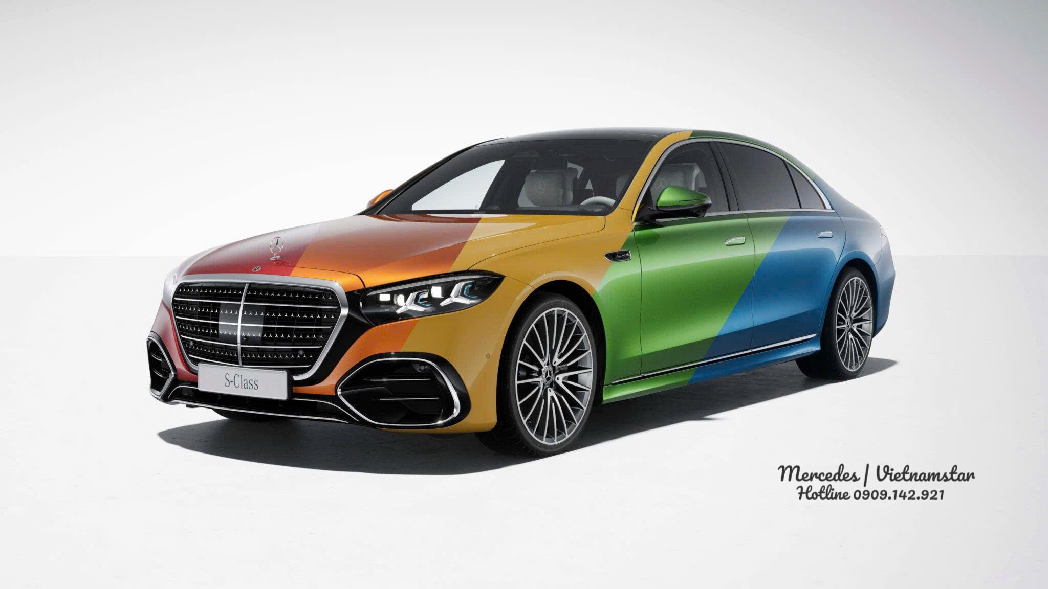 Ngoại thất trên S450 AMG được cá nhân hóa màu sơn