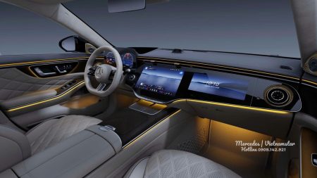 Hình ảnh khoang nội thất của Mercedes S 450 AMG facelift